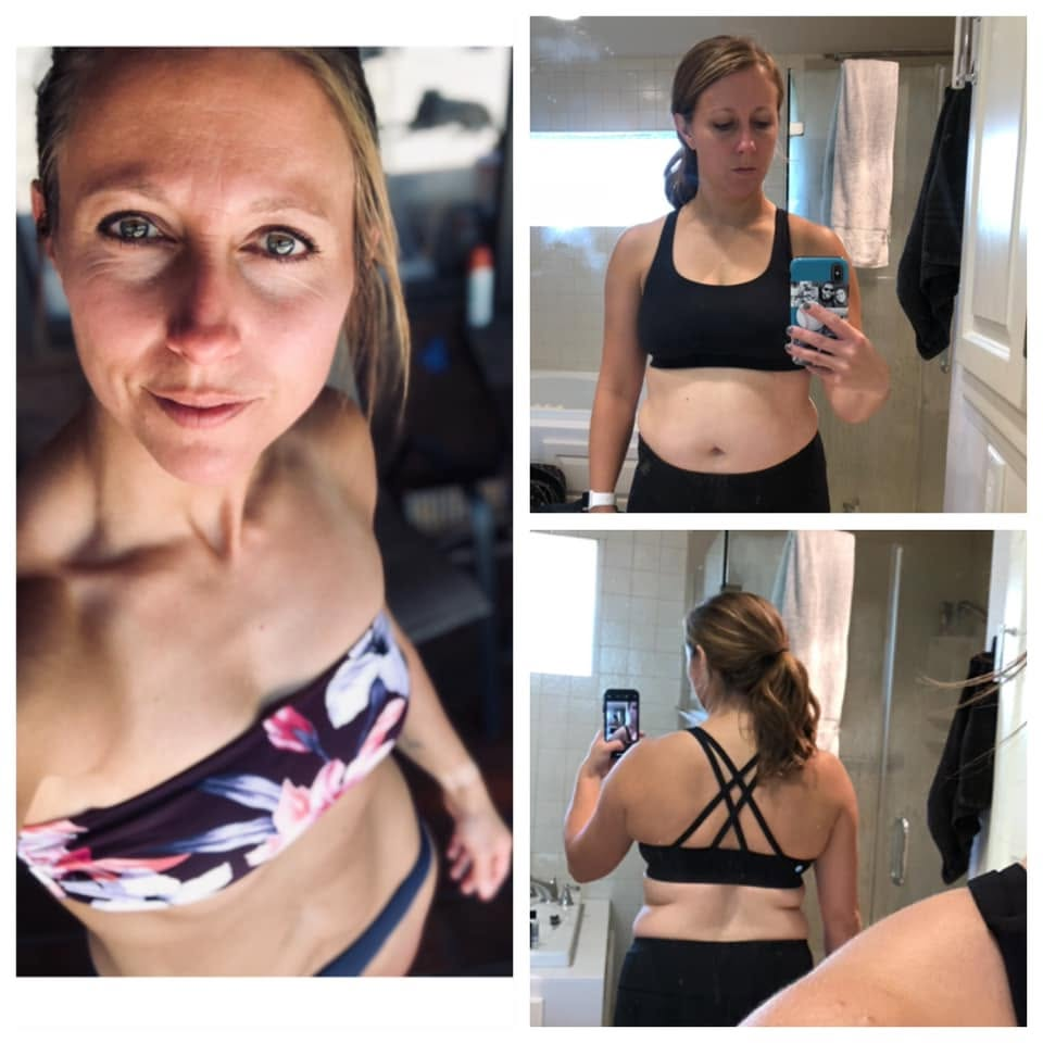Female client leaner, stronger physique