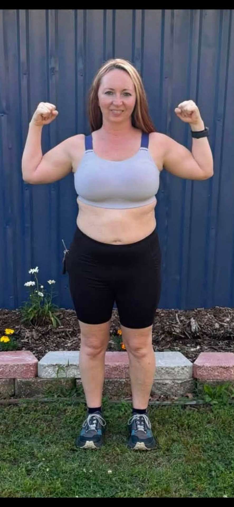 Amber before her Brink Physiques transformation