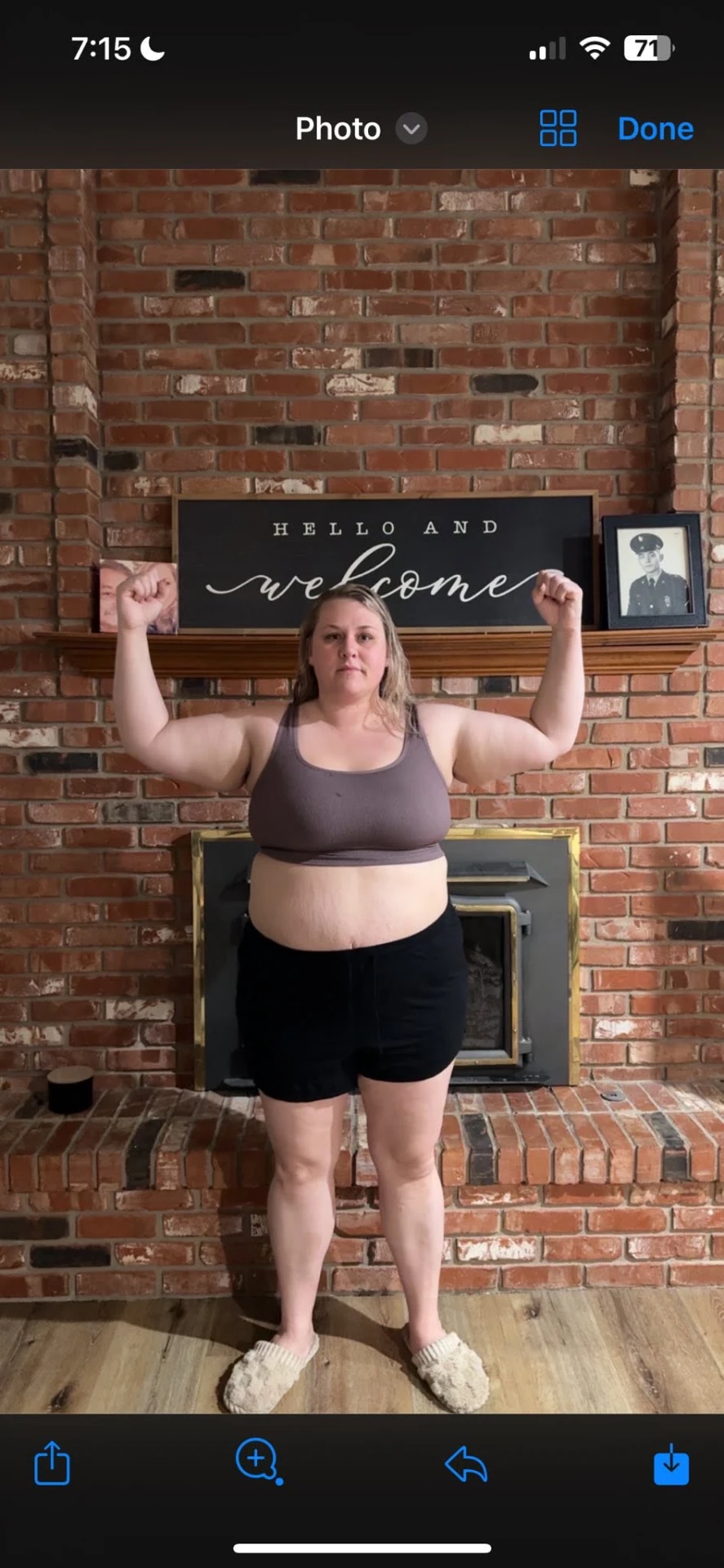 Client progress photos