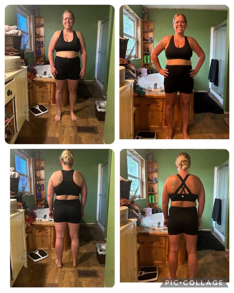 Client transformation — 38 lbs down in 3 months